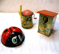 3 alte Blech-Spardose