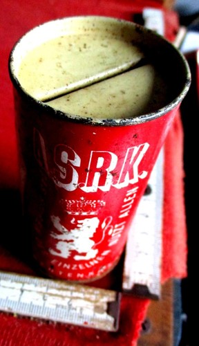 Antike blech spardose asrk - antike,
