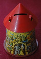 alte Blech Spardose in Form