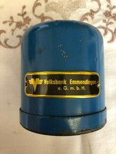 Alte Sparkasse Spardose Blau